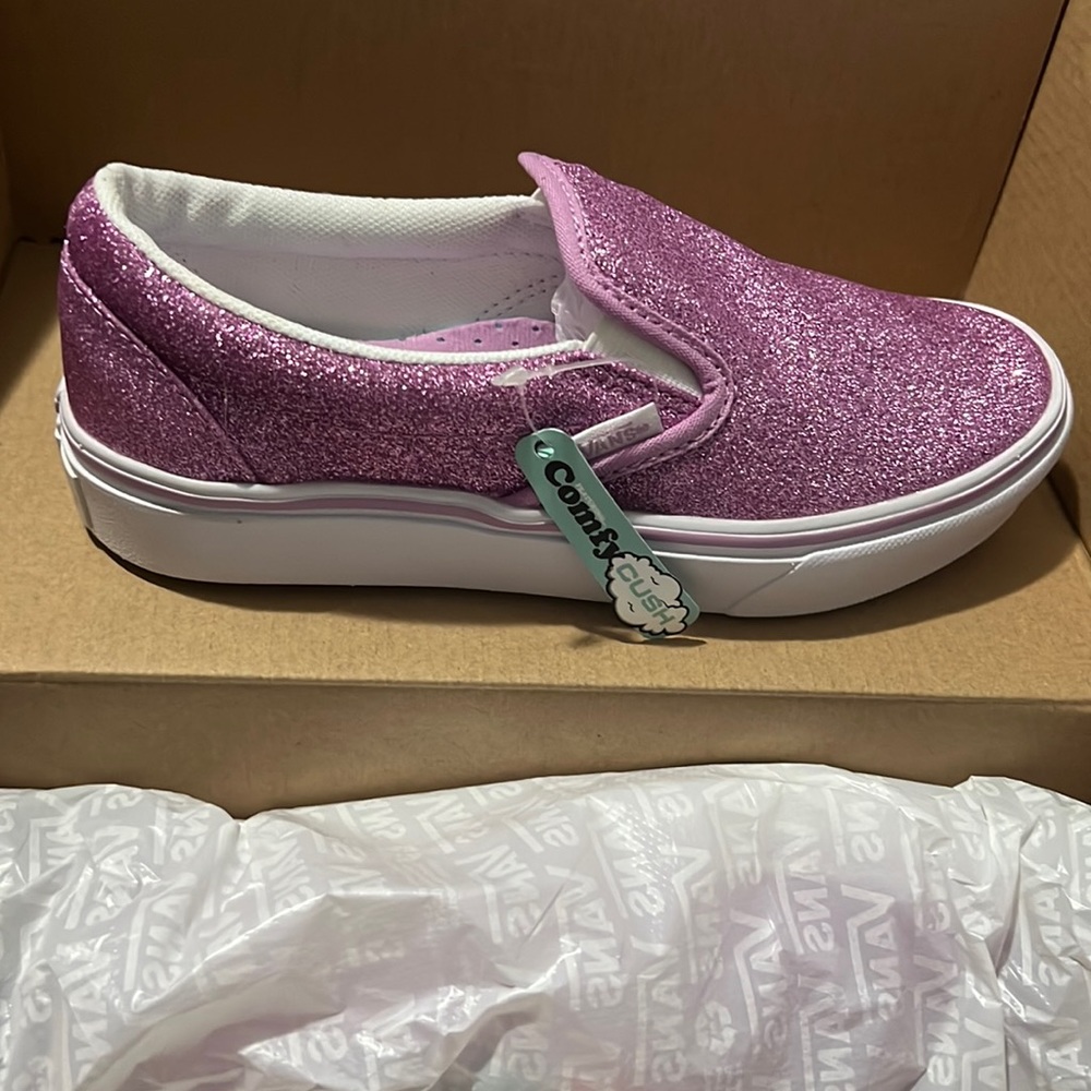 Pink glitter sneakers